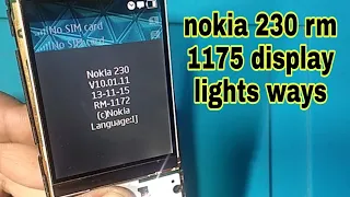 Nokia 230 rm1172 display light ways