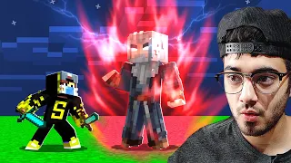 Defeating Evil Wizard in Minecraft