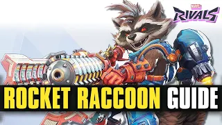 Marvel Rivals - Rocket Raccoon Guide | Real Matches, Skills, Abilities, Tips