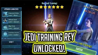 Jedi Training Rey Unlocked! - Rey's Hero's Journey Gameplay | Star Wars: Galaxy of Heroes