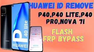 Remove Huawei Id (2022) Huawei Nova 7i,P40 lite (JNY-LX1)  / Frp Bypass Huawei P40,P40pro,P40lite