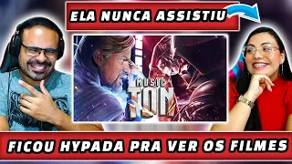 REACT EM CASAL - Luz e Escuridão | Darth Vader Vs Obi-Wan (Star Wars) | Papyrus da Batata