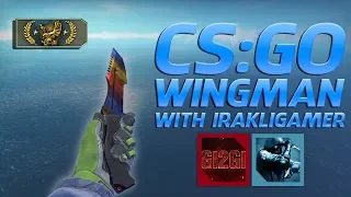 CSGO WINGMAN არწივების ბრძოლა! 2vs2 IRAKLIGAMER & GI2GI EAGLE გავხდი