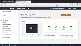 Deploy a ReactJS app to the AWS Amplify Console