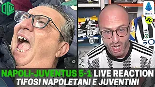 NAPOLI JUVENTUS 5-1 LIVE REACTION | "UMILIAZIONE!!!" | TIFOSIAMO