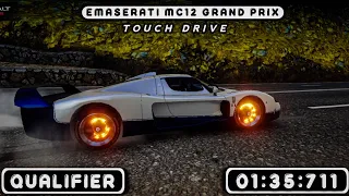 Asphalt 9 - MASERATI MC12 Grand Prix Qualifier Round Tier 2 - 01:35.711 - 1⭐ Touchdrive