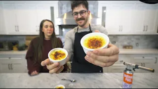 making crème brûlée is really easy