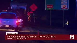 Truck driver injured in road rage shooting on I-40