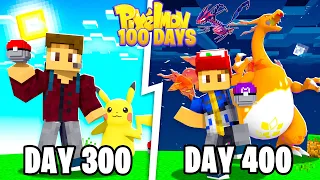 I SPENT 400 DAYS IN MINECRAFT PIXELMON! (Pokemon In Minecraft)