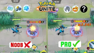 I wish i knew it before! Lucario Correct Build to Deal More Damage | Lucario Build Pokemon unite