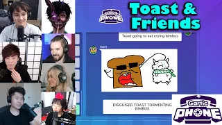 Disguised Toast play Gartic Phone with Corpse, Sykkuno, Ludwig, Michael, Lily, Miyoung, Abe & Wendy