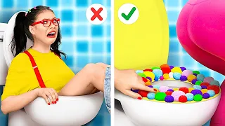 FRESH TOILET HACKS THAT MIGHT BE USEFUL by 123 GO! SHORTS #shorts