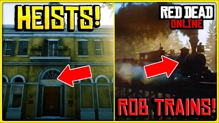 TOP 5 FUTURE DLC & UPDATE IDEAS FOR Red Dead Online! (Train ROBBERIES, Bank HEISTS & MUCH MORE!)