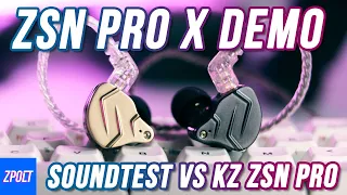 KZ ZSN PRO X Soundtest vs KZ ZSN PRO - ZSN Soundtest Battle