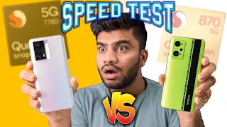 Realme GT NEO 2 vs iQOO Z5 (SD 778G vs SD 870) Speed Test - iQOO ne Hila Daala😱