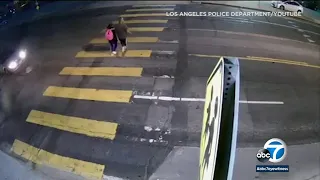 SHOCKING VIDEO: Father saves daughter from hit-run driver in Glassell Park | ABC7