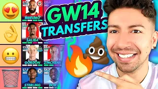 FPL GW14 BEST TRANSFERS! | Transfer Tier List for Gameweek 14 | Fantasy Premier League 2023/24