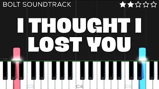 I Thought I Lost You (‘Bolt Soundtrack’) | EASY Piano Tutorial