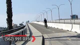 750w e-Bike Climbing a Steep Hill in Long Beach