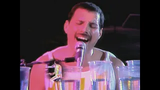 Queen - Bohemian Rhapsody (Live at Wembley Stadium, 1986) - [Official Freddie Cam Bits]