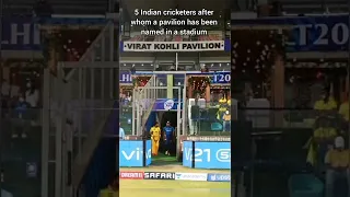 5 Indian cricketers after whom a pavilion has been named in a stadium ft. Kohli, Dhoni #shorts