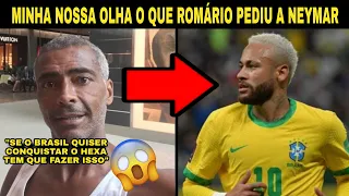 MINHA NOSSA! OLHA O RECADO QUE (ROMÁRIO) MANDOU PARA (NEYMAR) SOBRE A COPA DO MUNDO