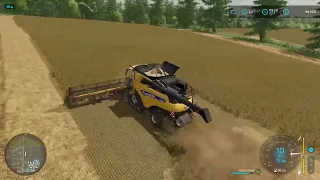 Fs 22 | Old Stream Farm - Timelapse #33 - Soybean Harvest!