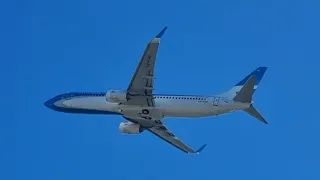 Aerolíneas Argentinas's Boeing B737-800 LV-FVO takeoff from Aeroparque Jorge Newbery