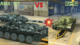 Russian TD vs French light tank(WoT blitz gameplay) #shorts