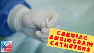 Catheter used for a coronary angiogram