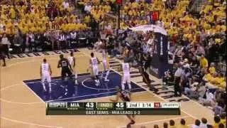 Dwyane Wade 41 LeBron James 28 combined 69 points vs  Indiana Pacers NBA Playoffs