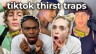 REACTING TO TIKTOK THIRST TRAPS @dangmattsmith  **brace yourself🥲**