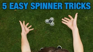 5 EASY FIDGET SPINNER TRICKS FOR BEGINNERS (TOP 5)