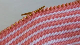 Çok beğeniceğiniz iki şiş örgü model anlatımı ✅crochet knitting