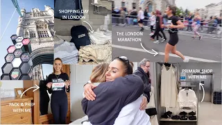 WEEKLY VLOG | i ran the London marathon, Primark shop with me, shopping in London & pack with me