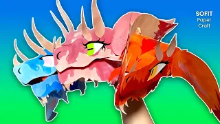 How to make a paper Three-Headed Dragon. DIY Sofit PaperCraft #paperdragon #paperdragononhand