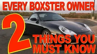 What Every Porsche Boxster 986 or Cayman 987 Owner Must Know About Their Porsche.