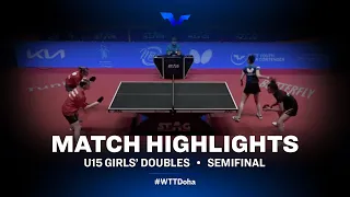 Viktoriia Shirokova/Zlata T. vs Zrinka R./Dominika W. | WTT Youth Star Contender Tunis (U15 GD 1/2)