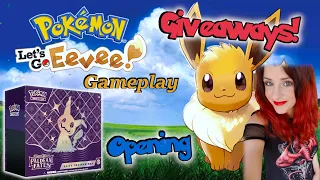 It's Finally Here! Paldean Fates Opening, Giveaways and Let's Go Eevee Gameplay!