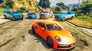 FUGA DA POLICIA COM A MINHA NOVA PORSCHE - GTA RP