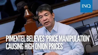 Pimentel believes ‘price manipulation’ causing high onion prices