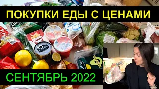 ПОКУПКИ ЕДЫ С ЦЕНАМИ сентябрь 2022 / продуктовая корзина, ЧТО МЫ ЕДИМ всей семьей.