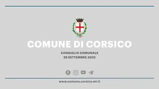 Consiglio Comunale 29 settembre 2022