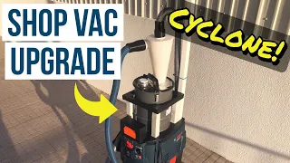 DIY Shop Vac Cyclone Upgrade | Enhance dust collection in a small workshop