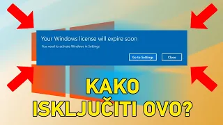 Kako isključiti obavještenje za Windows licencu | Odgovaramo na vaša pitanja | #windows