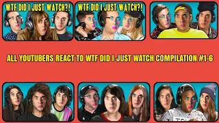 ALL REACTS YOUTUBERS REACT TO WTF DID I JUST WATCH COMPILATION 1-6