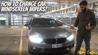 HOW TO CHANGE WINDSCREEN WIPER BLADES ON A BMW 4 SERIES F33