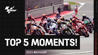 Top 5 MotoGP™ Moments 😱 | 2023 #BritishGP