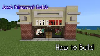 Minecraft Tutorial: How to Build a GameStop. #minecraft #minecraftbuilds