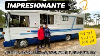 🥇TIENE TODO este MOTORHOME MB 608🤩, con total autonomía y reutilizacion de aguas. VAN TOUR. 🇺🇾